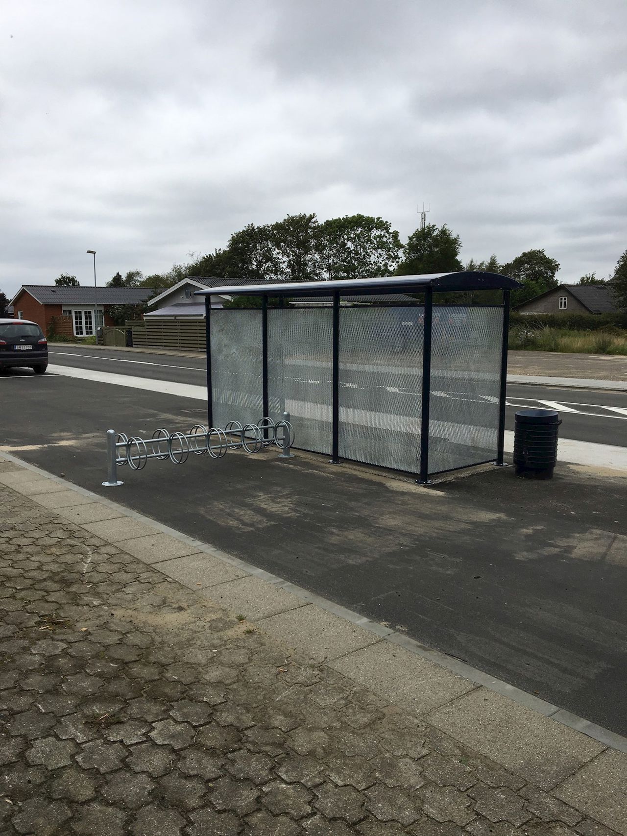 Busskur ved Odinvej.