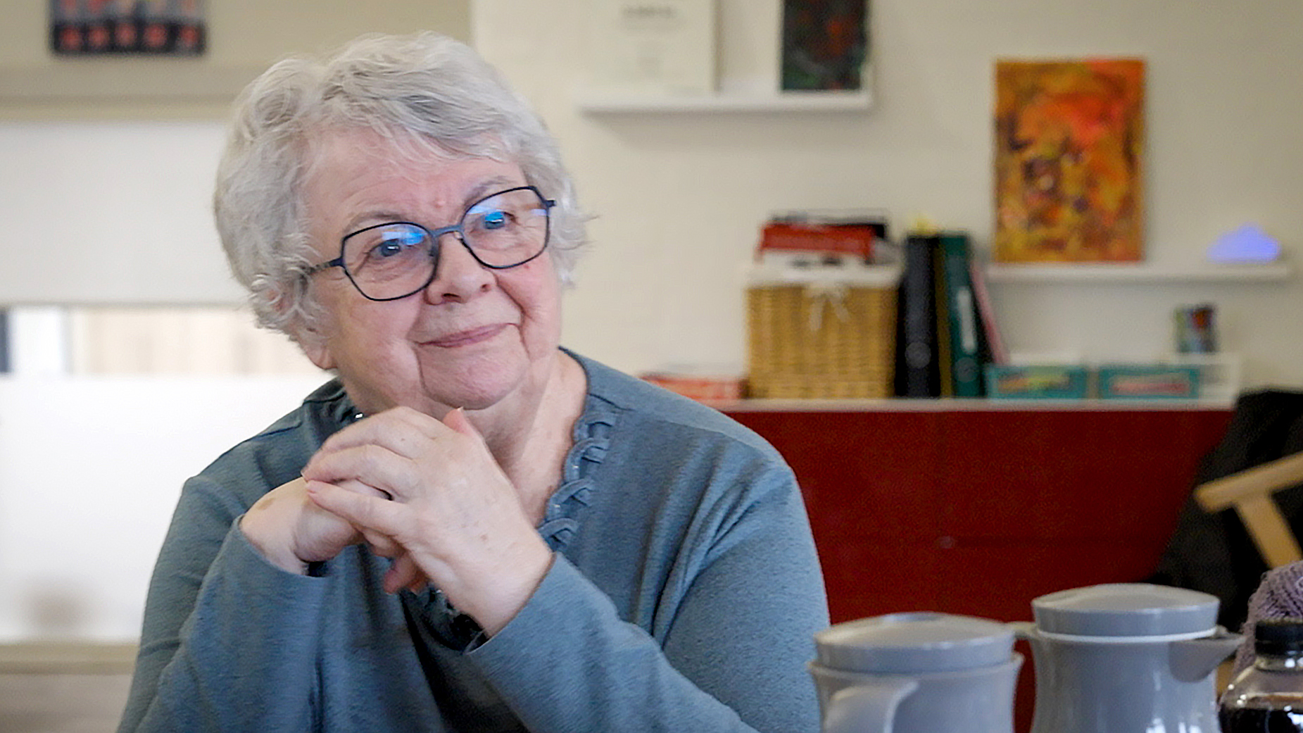 Portræt af Inger Marie Liingaard, der er frivillig på Fynbohus