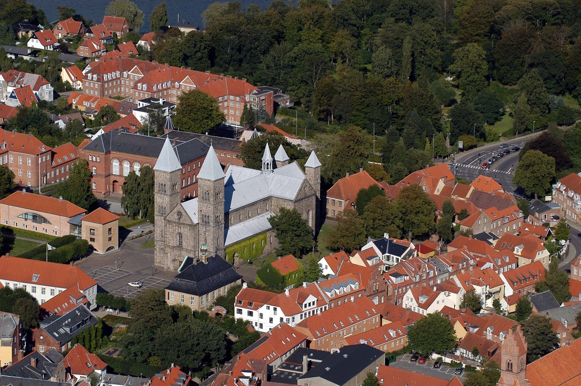 Luftfoto af Viborg Domkirke