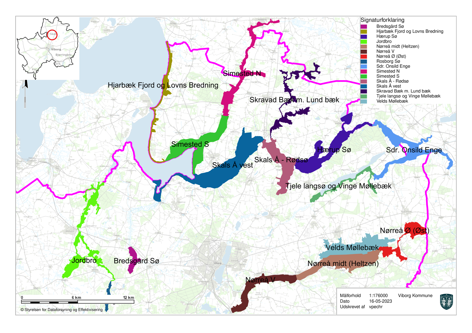 Grafisk kort over områder sub 2000