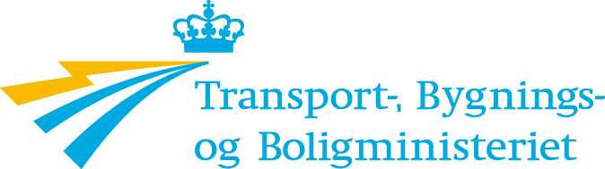 Logo for Transport-, Bygnings- og Boligministeriet