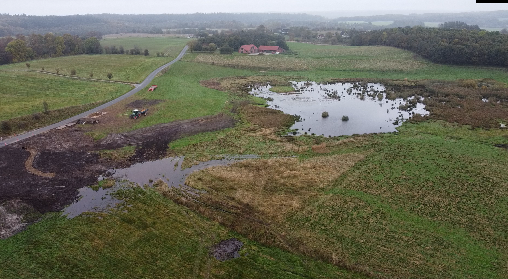 Luftfoto vådområde